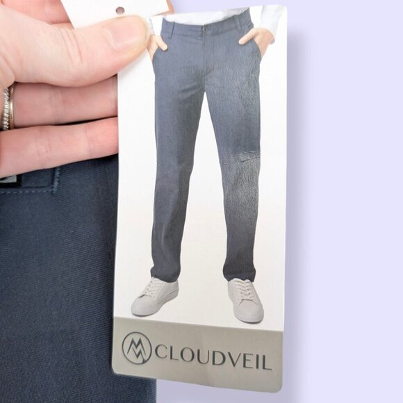 Cloudveil Dark Blue Flat Front Pants - Picture 8 of 10